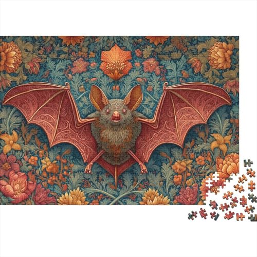Eine Fledermaus mit ausgebreiteten Flügeln 1000pcs (75x50cm) Puzzles, Die Für Erwachsene Und Personen Ab 14 Jahren Geeignet Sind Mittelalterlicher Stil von kaiyun