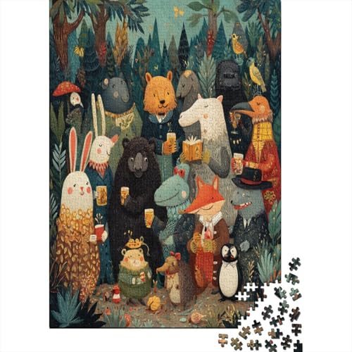 Eine Gruppe verschiedener Tiere spielt im Wald Puzzle 1000 Teile, Lernspiel, Unmöglich, Anspruchsvolles Spielzeug Für Erwachsene Und Kinder Ab 14 Jahren 38x26cm/1000pcs Eine Gruppe verschiedener Tiere spielt im Wald Puzzle 1000 Teile, Lernspiel, Unmöglich, Anspruchsvolles Spielzeug Für Erwachsene Und Kinder Ab 14 Jahren 38x26cm/1000pcs von kaiyun