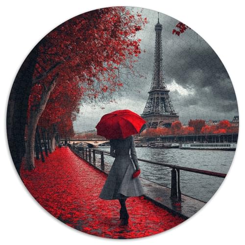 Eiserner Turm 1000pcs (67.5x67.5cm) Puzzle, Lernspiel Impossible Red Leaves Trail Herausforderungsspielzeug Für Erwachsene Teenager von kaiyun