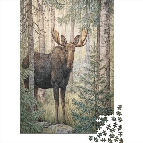 ElchbullePuzzle 1000 Teile Für Erwachsene, Lernspiele70x50cm/1000pcs von kaiyun