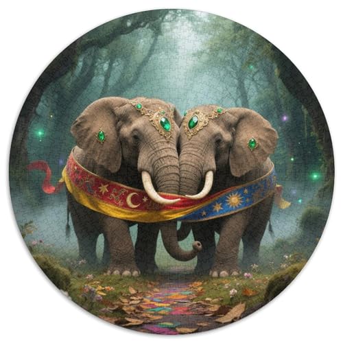 Elefant 1000pcs (67.5x67.5cm) Puzzles, Die Für Erwachsene Und Personen Ab 14 Jahren Geeignet Sind Forest von kaiyun