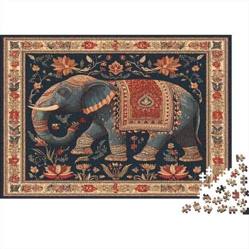 Elefant 1000pcs (75x50cm) Schwer Puzzle Lernspiel Impossible Herausforderung Spielzeug Für Erwachsene Kinder von kaiyun