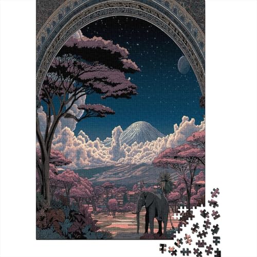 Elefant Afrikanischer StilPuzzle 1000 Teile Für Erwachsene, Lernspiele70x50cm/1000pcs Elefant Afrikanischer StilPuzzle 1000 Teile Für Erwachsene, Lernspiele70x50cm/1000pcs von kaiyun