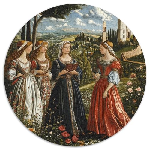 Elegant Figures Gardens and Classical Architektur,Renaissance-Landschaften,1000pcs (67.5x67.5cm),DIY-Puzzle Für Erwachsene von kaiyun