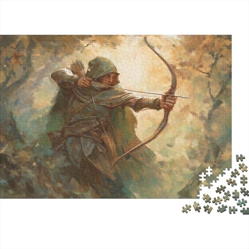 Elfen-Waldläufer 1000pcs (75x50cm) Erwachsenenpuzzle - Langbogen DIY-Puzzlespielzeug von kaiyun