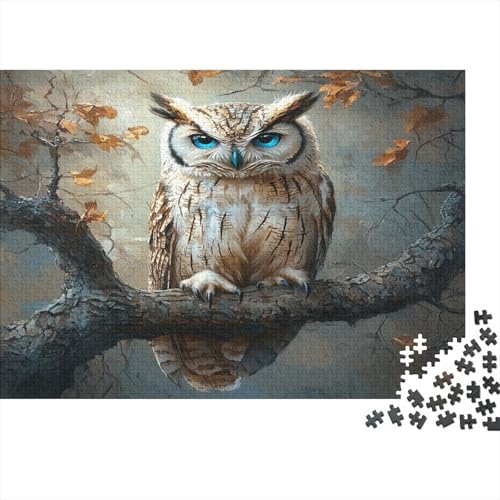 Eule on A Branch Rätsel Für Erwachsene |Tiers| 1000pcs (75x50cm) Puzzles Lernspiele Home Decor von kaiyun