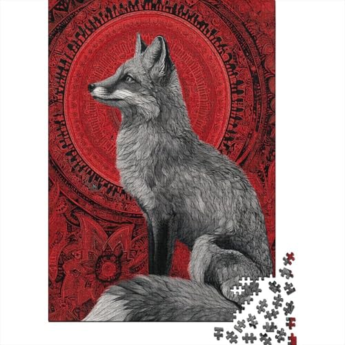 FOchse, Red Russian Ornament1000 Teile: Unmögliches Puzzle Für Erwachsene, Spiele, Geschenke, Kinder, Herausforderungs38x26cm/1000pcs von kaiyun