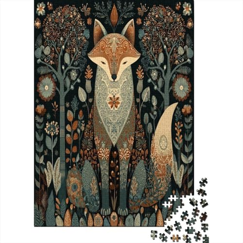 FOchse Puzzle 1000 Teile, Lernspiel, Unmöglich Blumen- und Waldmuster, Anspruchsvolles Spielzeug Für Erwachsene Und Kinder Ab 14 Jahren 70x50cm/1000pcs FOchse Puzzle 1000 Teile, Lernspiel, Unmöglich Blumen- und Waldmuster, Anspruchsvolles Spielzeug Für Erwachsene Und Kinder Ab 14 Jahren 70x50cm/1000pcs von kaiyun