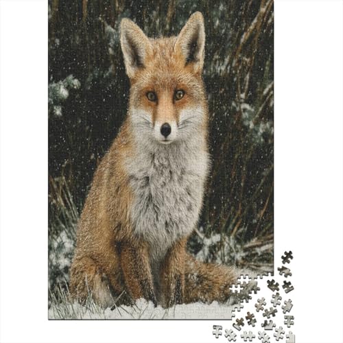FOchse in Winter 38x26cm/1000pcs Puzzles, Die Für Erwachsene Und Personen Ab 14 Jahren Geeignet Sind von kaiyun