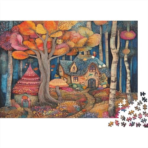 Farbenfroh 1000pcs (75x50cm) Schwer Puzzle Lernspiel Impossible Herbst Herausforderung Spielzeug Für Erwachsene Kinder von kaiyun