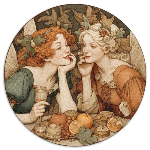 Feenhafte Vintage-Illustration 1000pcs (67.5x67.5cm) Puzzles, Die Für Erwachsene Und Personen Ab 14 Jahren Geeignet Sind von kaiyun