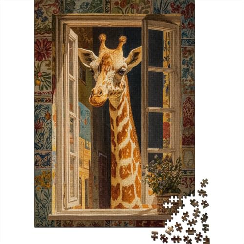 Fenster GiraffePuzzle 1000 Teile Für Erwachsene, Lernspiele38x26cm/1000pcs Fenster GiraffePuzzle 1000 Teile Für Erwachsene, Lernspiele38x26cm/1000pcs von kaiyun