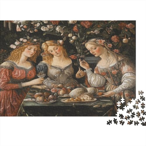 Festmahl, Tisch, Blumen 1000pcs (75x50cm) Puzzles, Die Für Erwachsene Und Personen Ab 14 Jahren Geeignet Sind Renaissance-Stil von kaiyun