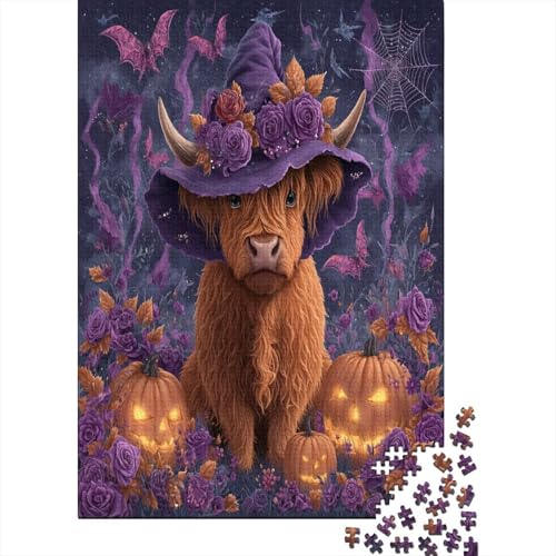 Fierce Highland Kuh Purple Hexe Hat Puzzle 1000 Teile Für Erwachsene, Lernspiele, Heimdekoration38x26cm/1000pcs Fierce Highland Kuh Purple Hexe Hat Puzzle 1000 Teile Für Erwachsene, Lernspiele, Heimdekoration38x26cm/1000pcs von kaiyun