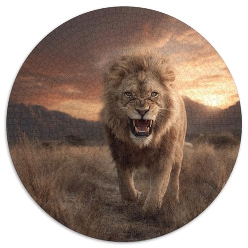 Fierce Löwe Puzzle 1000 Teile, Lernspiel, Unmöglich Afrikanisches Tal, Anspruchsvolles Spielzeug Für Erwachsene Und Kinder Ab 14 Jahren 1000pcs (67.5x67.5cm) von kaiyun