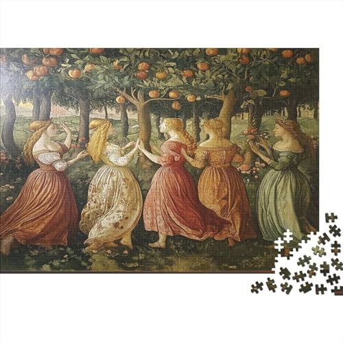 Figuren und Obstbäume 1000pcs (75x50cm) Schwer Puzzle Lernspiel Impossible Italienischer Stil Herausforderung Spielzeug Für Erwachsene Kinder von kaiyun