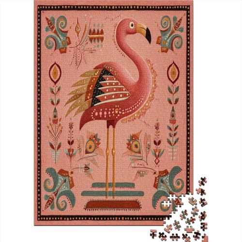 Flamingo 38x26cm/1000pcs Puzzle, Lernspiel Impossible Indianische Kunst Herausforderungsspielzeug Für Erwachsene Teenager Flamingo 38x26cm/1000pcs Puzzle, Lernspiel Impossible Indianische Kunst Herausforderungsspielzeug Für Erwachsene Teenager von kaiyun