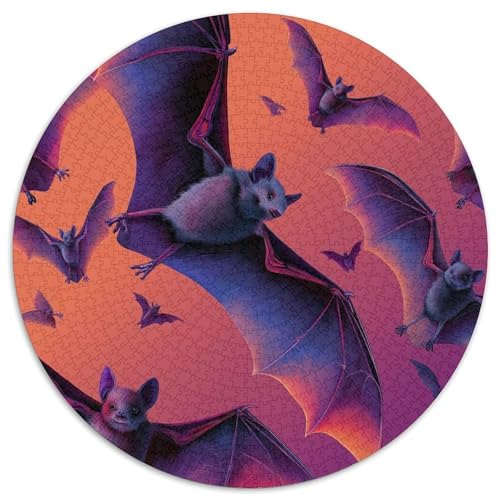 Fledermäuse Flying 1000pcs (67.5x67.5cm) Puzzle, Lernspiel Impossible Gotik Herausforderungsspielzeug Für Erwachsene Teenager von kaiyun