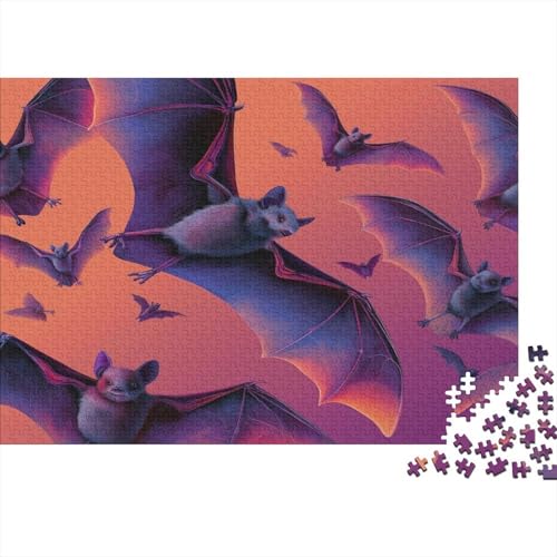 Fledermäuse Flying 1000pcs (75x50cm) Puzzle, Lernspiel Impossible Gothic Herausforderungsspielzeug Für Erwachsene Teenager von kaiyun
