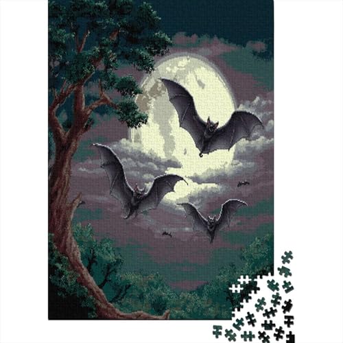 Fledermäuse Puzzle 1000 Teile, Lernspiel, Unmöglich Night Full Mond, Anspruchsvolles Spielzeug Für Erwachsene Und Kinder Ab 14 Jahren 70x50cm/1000pcs Fledermäuse Puzzle 1000 Teile, Lernspiel, Unmöglich Night Full Mond, Anspruchsvolles Spielzeug Für Erwachsene Und Kinder Ab 14 Jahren 70x50cm/1000pcs von kaiyun