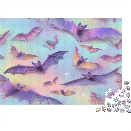 Fliegendes Fledermausmuster 1000pcs (75x50cm) Puzzles, Die Für Erwachsene Und Personen Ab 14 Jahren Geeignet Sind Glitzernde Flügel von kaiyun