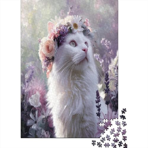 Fluffy White Katze DeliKatzee Flower Crown Puzzle 1000 Teile Für Erwachsene, Lernspiele, Heimdekoration70x50cm/1000pcs Fluffy White Katze DeliKatzee Flower Crown Puzzle 1000 Teile Für Erwachsene, Lernspiele, Heimdekoration70x50cm/1000pcs von kaiyun