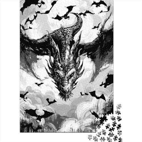 Flying Drache Pattern 38x26cm/1000pcs Puzzles, Die Für Erwachsene Und Personen Ab 14 Jahren Geeignet Sind Ink Malstil Flying Drache Pattern 38x26cm/1000pcs Puzzles, Die Für Erwachsene Und Personen Ab 14 Jahren Geeignet Sind Ink Malstil von kaiyun