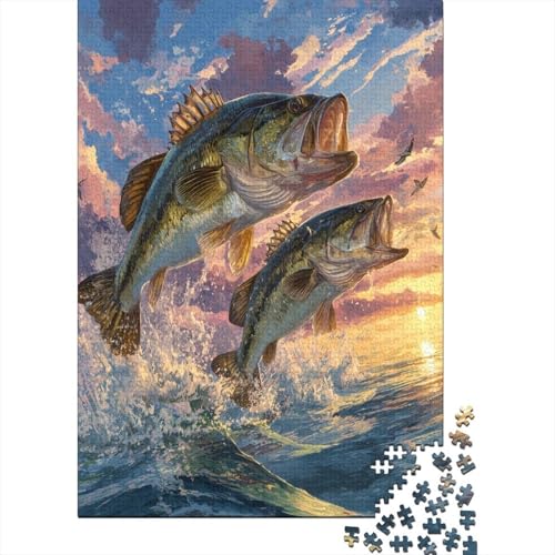 Forellenbarsch und Marlin springen aus dem Wasser 70x50cm/1000pcs Puzzles, Die Für Erwachsene Und Personen Ab 14 Jahren Geeignet Sind Sonnenuntergang Forellenbarsch und Marlin springen aus dem Wasser 70x50cm/1000pcs Puzzles, Die Für Erwachsene Und Personen Ab 14 Jahren Geeignet Sind Sonnenuntergang von kaiyun
