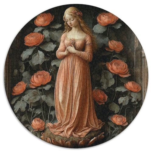 Frau mit Blütenblättern 1000pcs (67.5x67.5cm) Puzzles, Die Für Erwachsene Und Personen Ab 14 Jahren Geeignet Sind Renaissance-Malerei von kaiyun