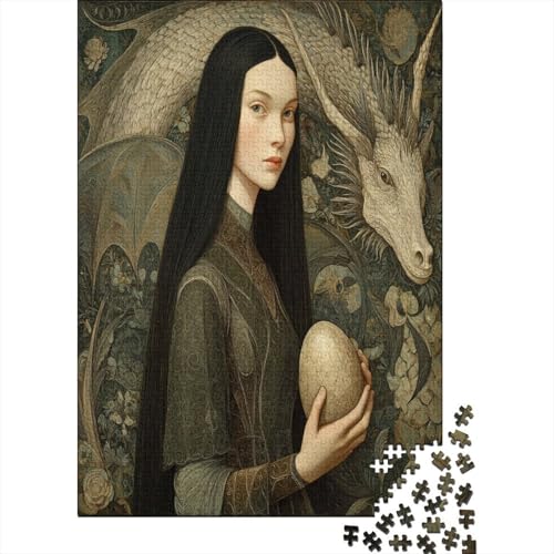 Frauenbild 38x26cm/1000pcs Puzzles, Die Für Erwachsene Und Personen Ab 14 Jahren Geeignet Sind Mittelalterlicher Stil Drache Frauenbild 38x26cm/1000pcs Puzzles, Die Für Erwachsene Und Personen Ab 14 Jahren Geeignet Sind Mittelalterlicher Stil Drache von kaiyun