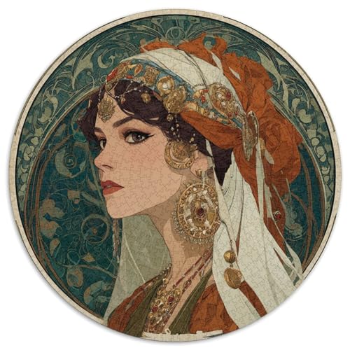 Frauenporträt 1000pcs (67.5x67.5cm) Puzzles, Die Für Erwachsene Und Personen Ab 14 Jahren Geeignet Sind von kaiyun