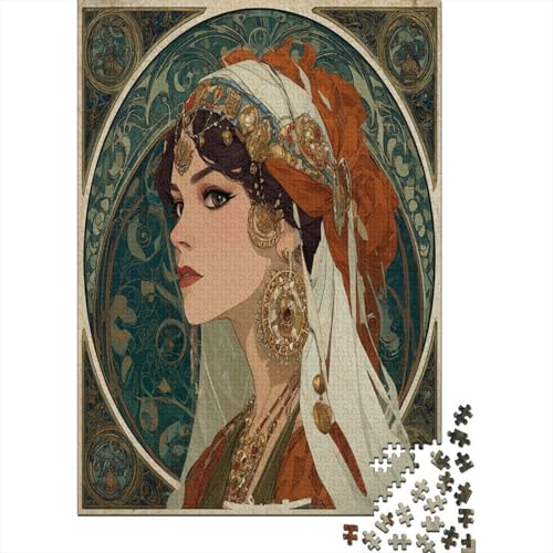 Frauenporträt1000 Teile: Unmögliches Puzzle Für Erwachsene, Spiele, Geschenke, Kinder, Herausforderungs70x50cm/1000pcs von kaiyun