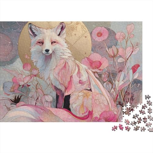 Fuchs Rätsel Für Erwachsene |Blumenmuster| 1000pcs (75x50cm) Puzzles Lernspiele Home Decor von kaiyun