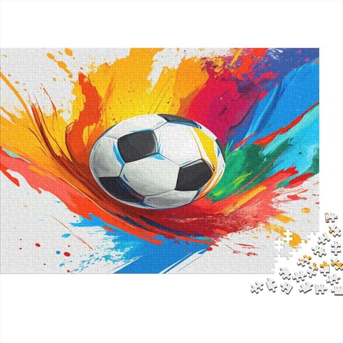 Fußball 1000pcs (75x50cm) Erwachsenenpuzzle - Themenfarben DIY-Puzzlespielzeug von kaiyun
