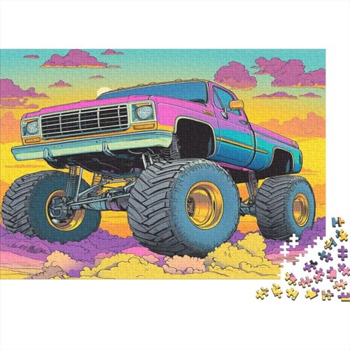 Gabelstaplerreifen 1000pcs (75x50cm) Schwer Puzzle Lernspiel Impossible Aufhängung Herausforderung Spielzeug Für Erwachsene Kinder von kaiyun