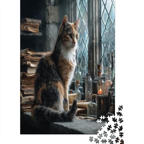 Gefleckte Kalikokatze 38x26cm/1000pcs Puzzles, Die Für Erwachsene Und Personen Ab 14 Jahren Geeignet Sind Fensterbank im Arbeitszimmer des Zauberers Gefleckte Kalikokatze 38x26cm/1000pcs Puzzles, Die Für Erwachsene Und Personen Ab 14 Jahren Geeignet Sind Fensterbank im Arbeitszimmer des Zauberers von kaiyun