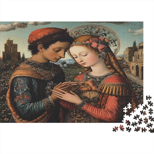 Gemälde des 15. Jahrhunderts 1000pcs (75x50cm) Schwer Puzzle Lernspiel Impossible Spanische Kolonialkunst Herausforderung Spielzeug Für Erwachsene Kinder von kaiyun