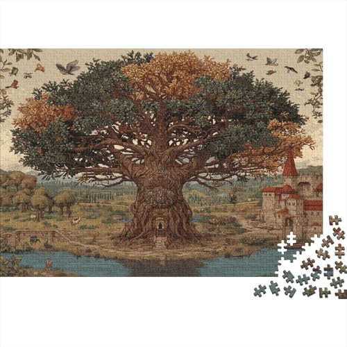 Giant LebensbaumRätsel Für Erwachsene |Mittelalter| 1000pcs (75x50cm) Puzzles Lernspiele Home Decor von kaiyun