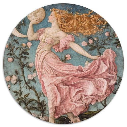 Göttin und Mond Rätsel Für Erwachsene |Rosafarben| 1000pcs (67.5x67.5cm) Puzzles Lernspiele Home Decor von kaiyun