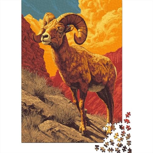 Golden Brown Dickhornschaf Rätsel Für Erwachsene |Canyon Sonnenuntergang| 70x50cm/1000pcs Puzzles Lernspiele Home Decor Golden Brown Dickhornschaf Rätsel Für Erwachsene |Canyon Sonnenuntergang| 70x50cm/1000pcs Puzzles Lernspiele Home Decor von kaiyun