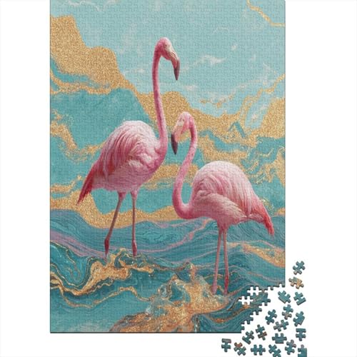 Goldene, rosa, Blaue Elemente Flamingo auf dem MeerPuzzle 1000 Teile Für Erwachsene, Lernspiele38x26cm/1000pcs Goldene, rosa, Blaue Elemente Flamingo auf dem MeerPuzzle 1000 Teile Für Erwachsene, Lernspiele38x26cm/1000pcs von kaiyun