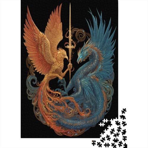 Goldener Phönix Iridescent Blue Drache Puzzle 1000 Teile Für Erwachsene, Lernspiele, Heimdekoration38x26cm/1000pcs Goldener Phönix Iridescent Blue Drache Puzzle 1000 Teile Für Erwachsene, Lernspiele, Heimdekoration38x26cm/1000pcs von kaiyun