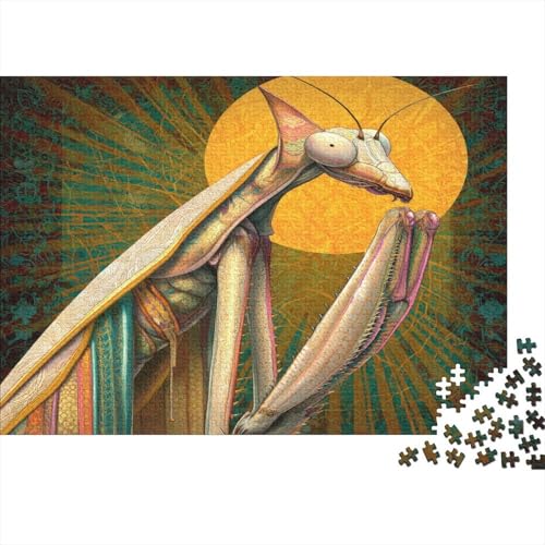 Gottesanbeterin 1000pcs (75x50cm) Puzzle, Lernspiel Impossible Herausforderungsspielzeug Für Erwachsene Teenager von kaiyun