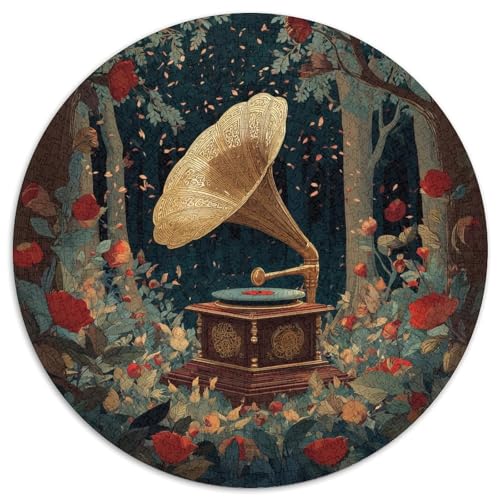 Grammophon,Wälder Gemusterte Nachhaltige Für Erwachsene Hochwertige Holzspielpuzzles 1000pcs (67.5x67.5cm) von kaiyun