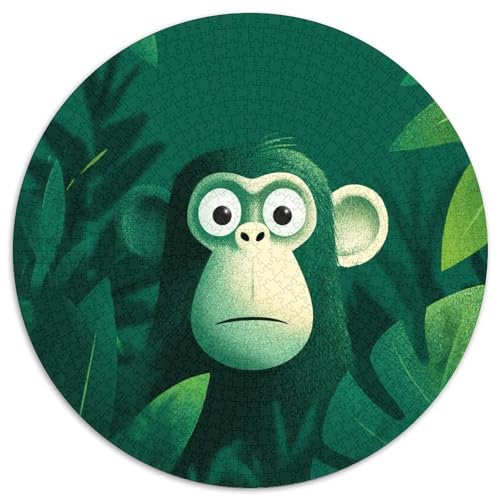 Green Wald 1000pcs (67.5x67.5cm) Puzzle, Lernspiel Impossible Surprised AFFE Herausforderungsspielzeug Für Erwachsene Teenager von kaiyun