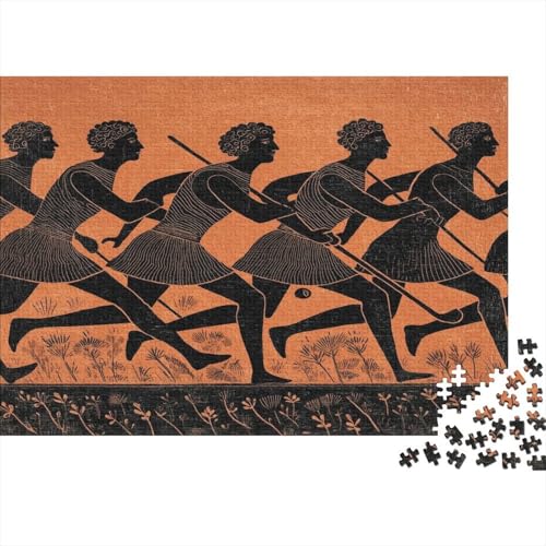 Griechisch-schwarzfiguriger Stil Rätsel Für Erwachsene |Hockeysport| 1000pcs (75x50cm) Puzzles Lernspiele Home Decor von kaiyun