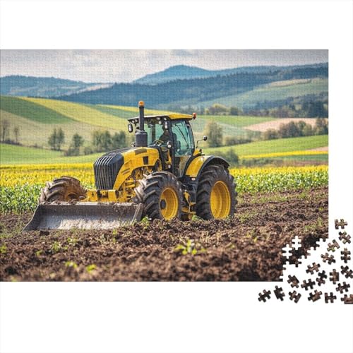 Grubber 1000pcs (75x50cm) Puzzle, Lernspiel Impossible Green Bauernhof Landschaft Herausforderungsspielzeug Für Erwachsene Teenager von kaiyun