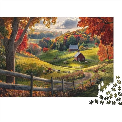 Grüne Weiden 1000pcs (75x50cm) Puzzles, Die Für Erwachsene Und Personen Ab 14 Jahren Geeignet Sind Ländliche Landschaft von kaiyun