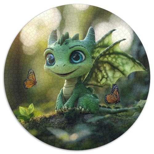 Grüner Drache 1000pcs (67.5x67.5cm) Puzzle, Lernspiel Impossible Butterfly Herausforderungsspielzeug Für Erwachsene Teenager von kaiyun