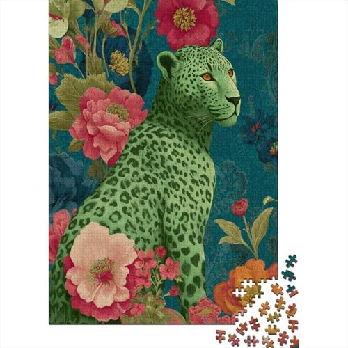 Grüner Leopard 38x26cm/1000pcs Puzzles, Die Für Erwachsene Und Personen Ab 14 Jahren Geeignet Sind Blumes Grüner Leopard 38x26cm/1000pcs Puzzles, Die Für Erwachsene Und Personen Ab 14 Jahren Geeignet Sind Blumes von kaiyun